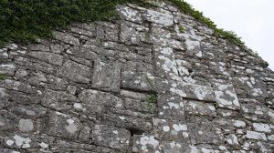 West gable of Killinaboy church with double-armed cross.