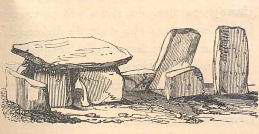 Drawing of Altóir na Gréine by Lady Chatterton published in "Rambles in the South of Ireland During the Year 1838".
