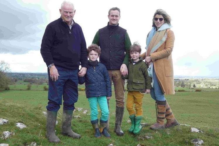 O’Conor family at the inauguration site of the O'Connor kings of Connacht.