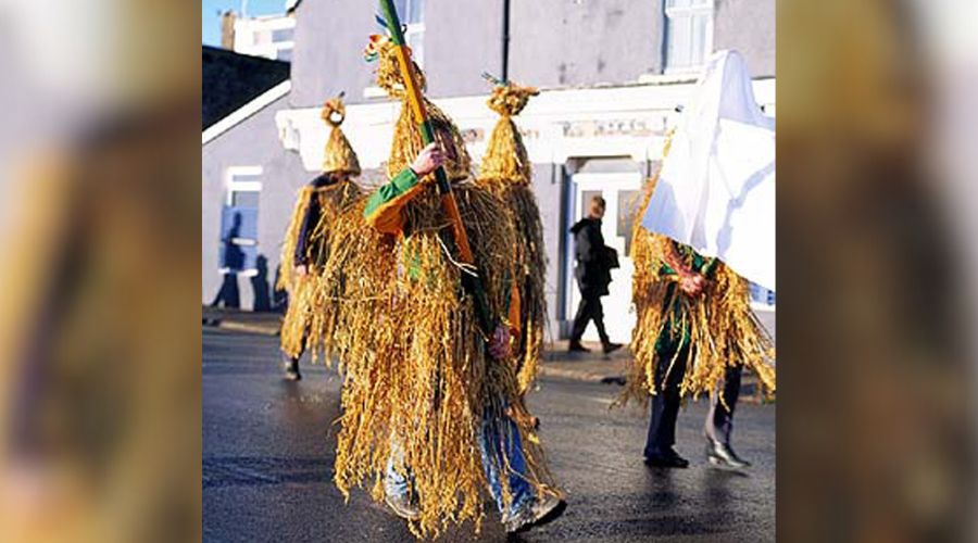 Wren boys on St Stephen's Day in Dingle, Co. Kerry.