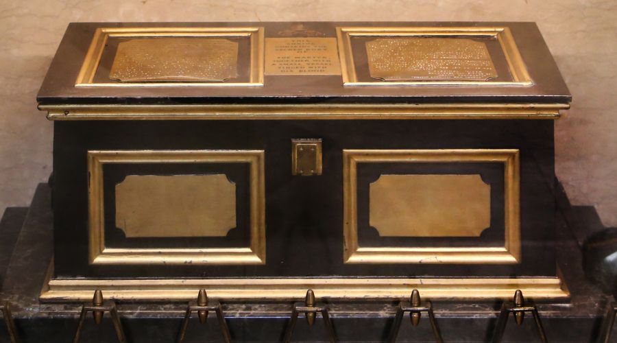 St Valentine’s relics, Whitefriar Street Church, Dublin.