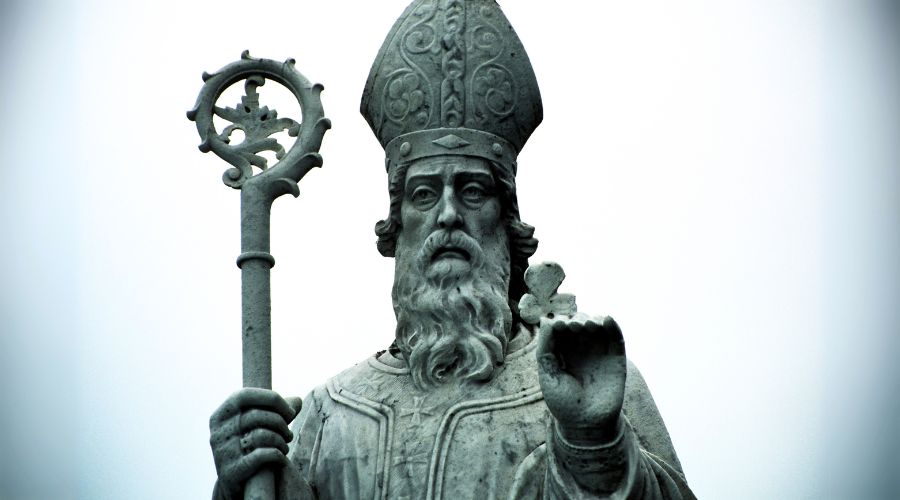 Statue of St Patrick at Tara.