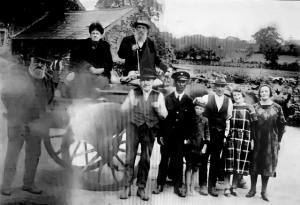 Old photo of group in Ballinadee, Co. Cork.