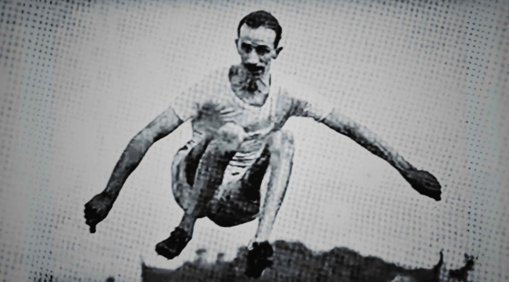 Peter O’Connor, world record holder in the long jump.