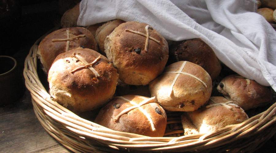 Hot cross buns.