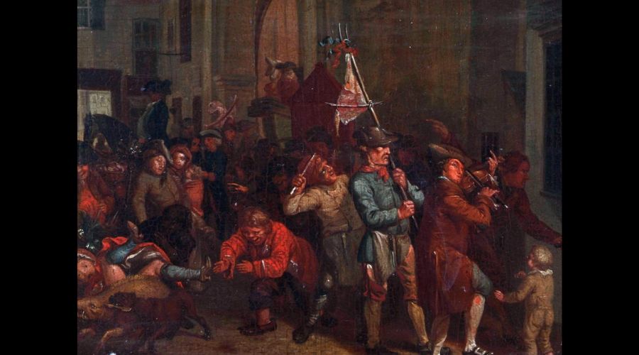 Whipping the herring.